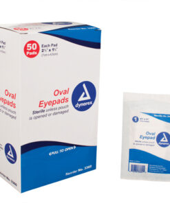 Sterile Oval Eyepad  Sterile 2 5/8  x 1 5/8  50 Pouches/ Bx