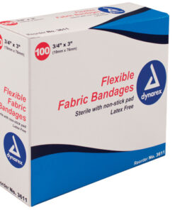 Flexible Fabric Bandages 3/4 x3  Sterile Bx/100