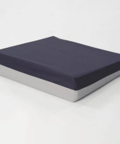 Foam Wedge Wheelchair Cushion Navy/Gray 16  x 18  x 4  to 2