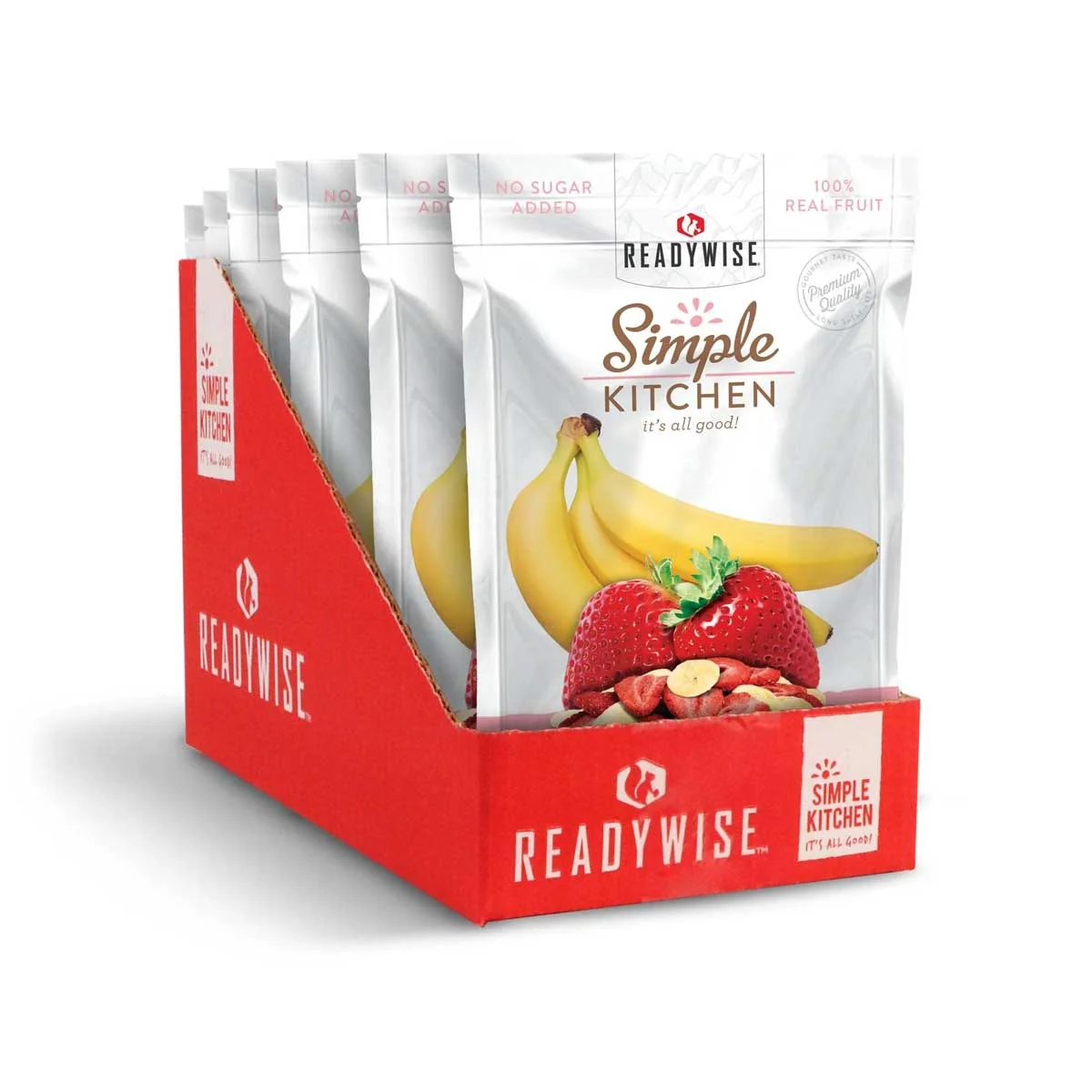 6 CT Case Simple Kitchen Strawberries & Bananas