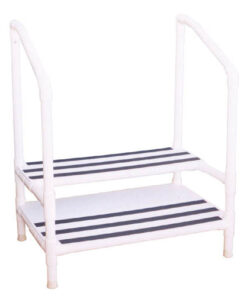 Step Stool  MRI  Two Steps PVC w/Handrails