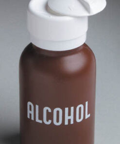 Liquid Push Down Alcohol Dispenser- Labeled
