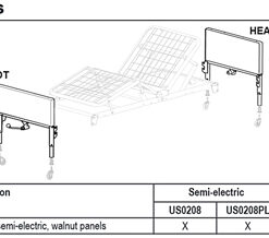 Headboard & Footboard Set for Patriot Bed only