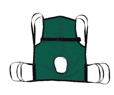 Sling One-Piece w/Commode Opening &Position Strap Medium