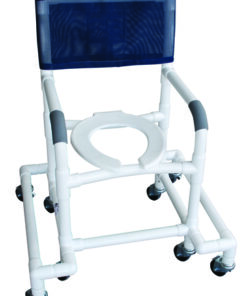 Shower Chair PVC w/Outrigger & Swivel Movement