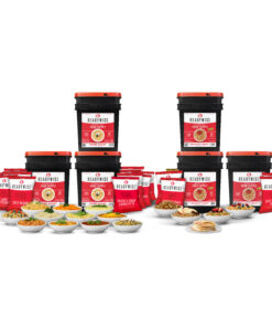 720 Serving Package - 120 lbs - Includes: 3 - 120 Serving Entrée Buckets and 3 - 120 Serving Breakfast Buckets