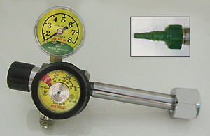 Oxygen Regulator 2 - 8 LPM CGA-540 Hex Nut