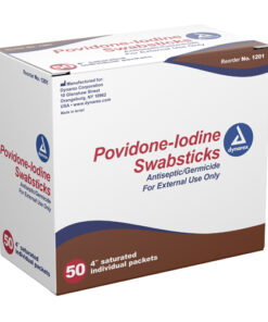 Povidone Iodine Swabstick Bx/50