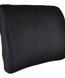 Lumbar Cushion w/Straps  Black Memory Foam - Blue Jay