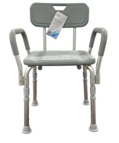 Bathroom Perfect Shower Chair with Back & Padded Arms Cs/2