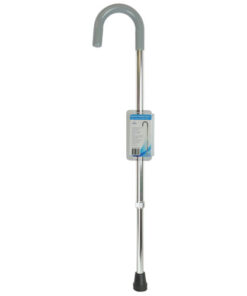 Cane  Round Handle  Blue Jay Silver with Vinyl Comfort Grip