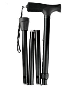 Cane  Folding Blue Jay Black  Pistol Grip  33  - 37