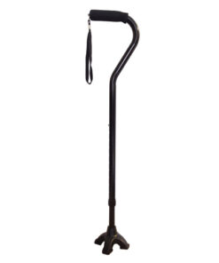 Blue Jay Offset Cane with Quadruple Tip Cane Tip