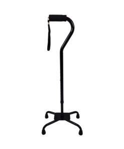 Quad Cane  Large Base  Black by Blue Jay Brand
