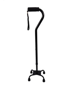 Quad Cane  Small Base  Black by Blue Jay Brand