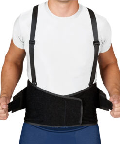 Blue Jay Industrial Back Suppt w/Suspenders  Black Med/Lg