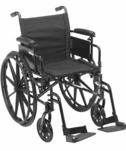 Cruiser X4 Wheelchair 18  w/SF & Ht Adj Flip-Back Full Arms