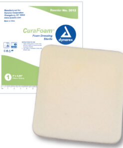 CuraFoam Foam Dressing 4  x 4.25   Box 10