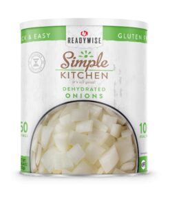 Simple Kitchen Dehydrated Chopped Onions - 250 Serving Can