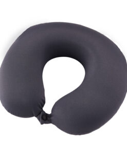 Almohada de cuello de viaje carbón negra