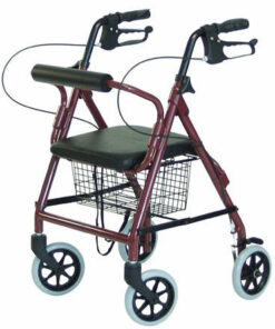 Mũ bánh xe Bariatric 4-Whl Hemi Burgundy Imperial 450# Wt