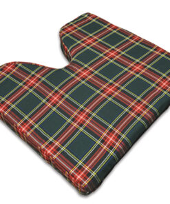 Coccyx Wheelchair Cushion Foam  Plaid  16  x 18  x 2