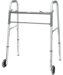 Bariatric 2-Button Walker w/ 5  Wheels  2/CS