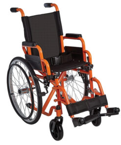 Ziggo Wheelchair Lightweight Folding  12   Orange