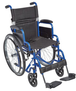 Ziggo Wheelchair  Lightweight Folding  16   Blue