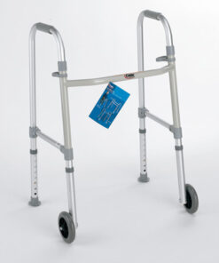 Walker  Dual Paddle  Folding w/ 5  Wheels & Glides