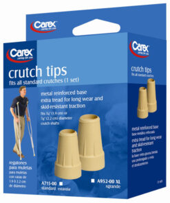 Carex Crutch Tips X-Large Case of 6 Pr