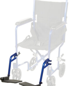 Swing-Away Detachable Footrest f/Alum Transport Chair-Blue pr
