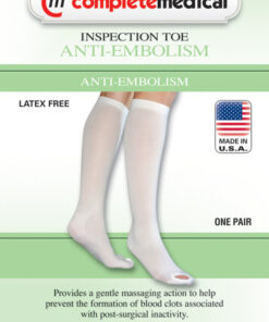 Anti-Embolism Stockings Xl/Lng 15-20mmHg Below Knee  Insp Toe