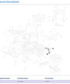 Anti-Tipper for Cirrus Plus Wheelchairs