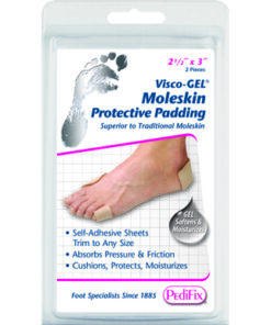 Visco Gel Moleskin 2 por paquete 2 1/2 x 3