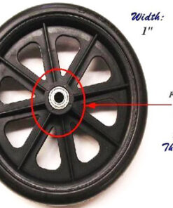Front Caster 8  Polywog 1/ea