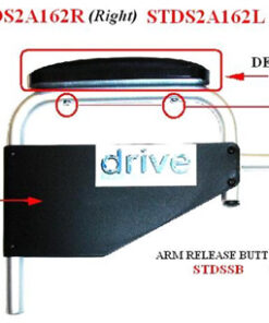 Left Arm Rest Assembly only for Polywog Rollators