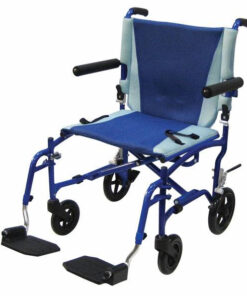 Transport Chair  19   Aluminum Blue Frame / Blue Upholstery